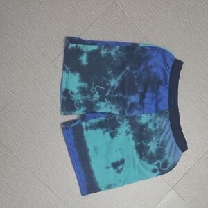 Blue Tie-Dye Men's Shorts